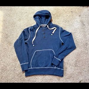 NAVY HOODIE WARM QUARTER ZIP NEW MEN’S MEDIUM